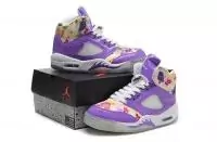 2019U nike air jordan 5 femmes all colorways purple flower